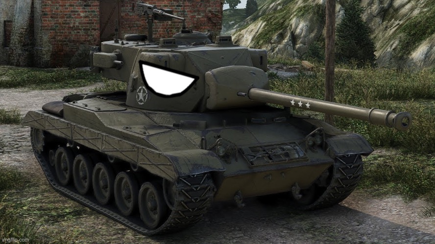 T37 with Countryball Eyes | image tagged in world of tanks | made w/ Imgflip meme maker