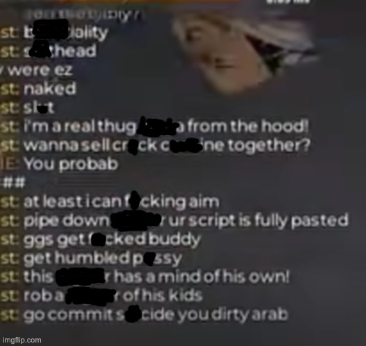 roblox chat filter | made w/ Imgflip meme maker