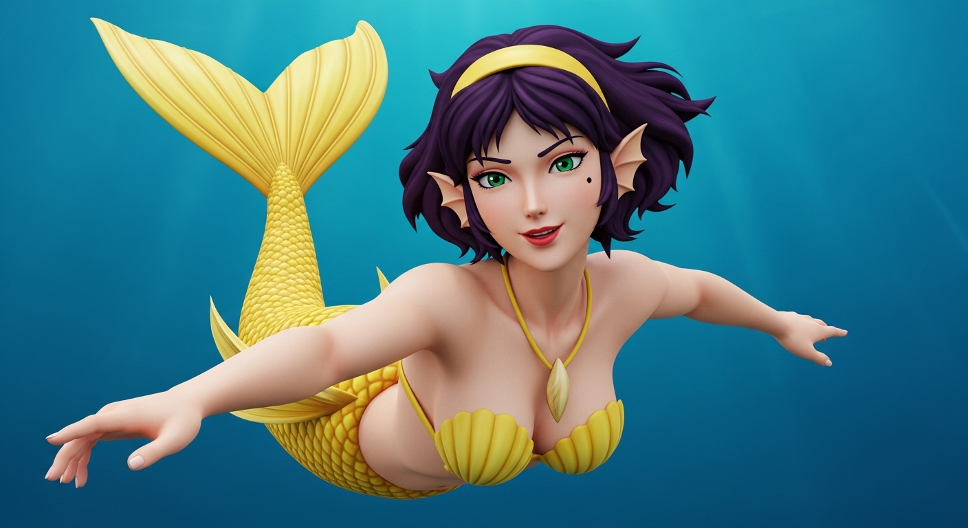 mermaid faye valentine Blank Meme Template