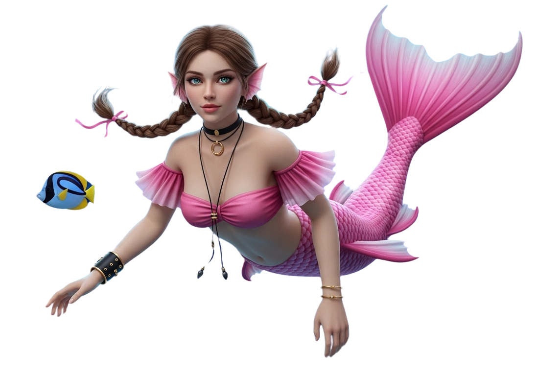 mermaid aerith Blank Meme Template