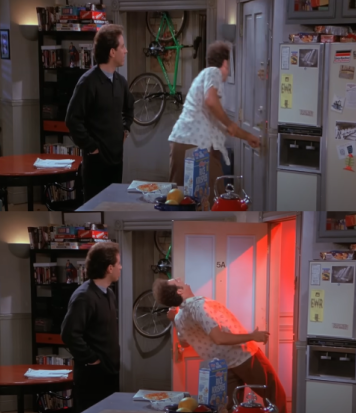 High Quality Seinfeld Kramer and the Red Light Blank Meme Template