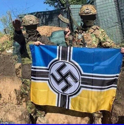 HEIL HITLER | image tagged in neonazi ukrainian azov battalion | made w/ Imgflip meme maker
