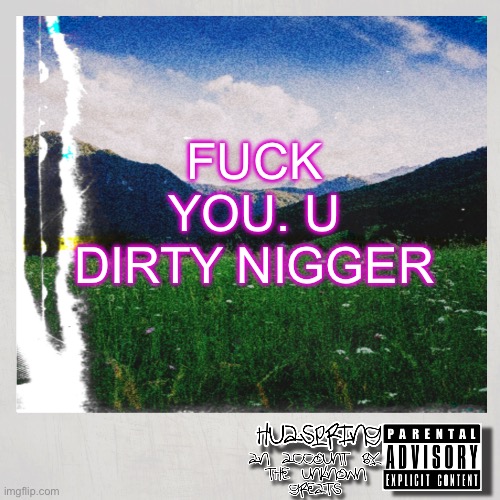HuaSpring Temp | FUCK YOU. U DIRTY NIGGER | image tagged in huaspring temp | made w/ Imgflip meme maker