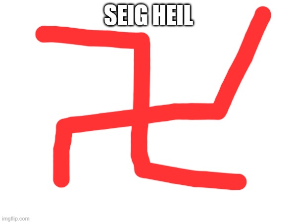 incredible swastika drawn by me,  $29,999.999 OBO on ebay | SEIG HEIL | made w/ Imgflip meme maker