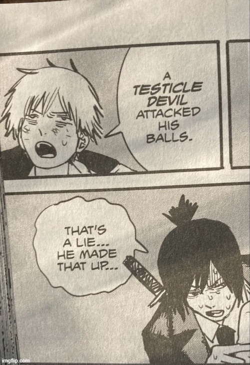 i fucking love chainsaw man | image tagged in memes,chainsaw man | made w/ Imgflip meme maker