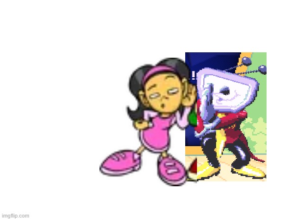 mixed two of the fandoms I'm in lol (wtf have I created) | image tagged in deltarune,pico,nene,tenna | made w/ Imgflip meme maker