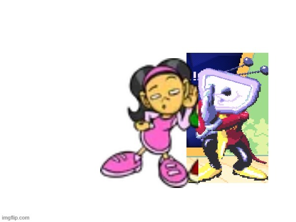 mixed both of the fandoms i'm in (why) | image tagged in pico,deltarune,nene,tenna | made w/ Imgflip meme maker