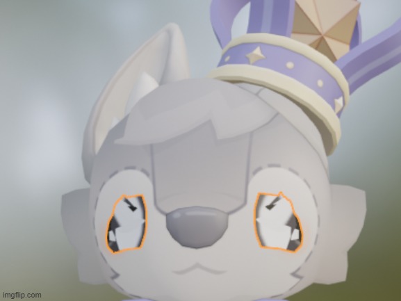 his eyes should not look like that | image tagged in genshin impact,wolfy,blender | made w/ Imgflip meme maker