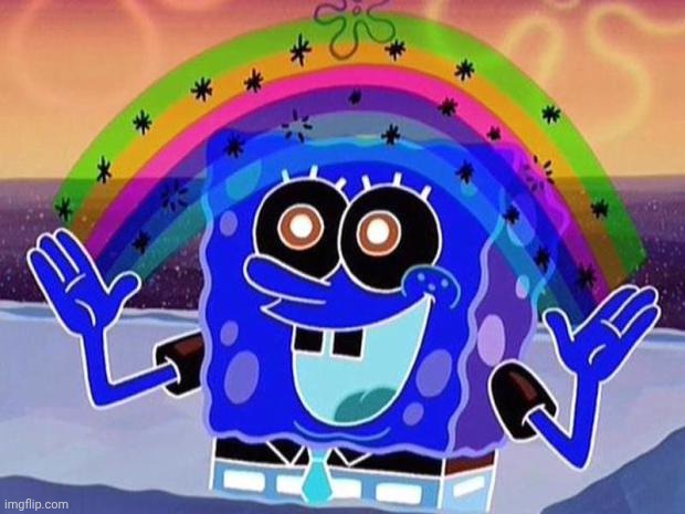 spongebob rainbow | image tagged in spongebob rainbow | made w/ Imgflip meme maker
