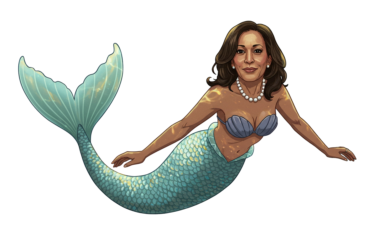 mermaid kamala harris Blank Meme Template