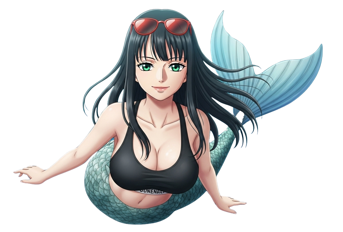 nico mermaid robin Blank Meme Template