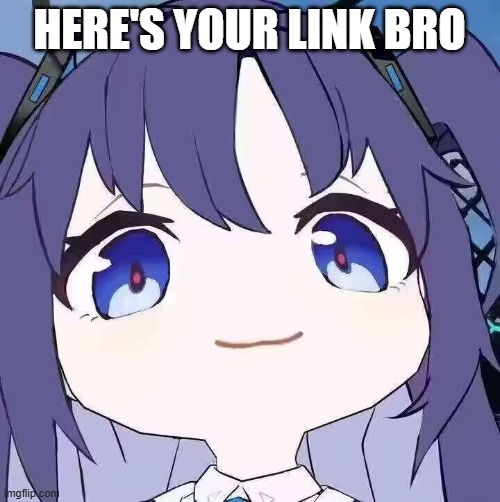 Yuuka I can see you sinning | HERE'S YOUR LINK BRO | image tagged in yuuka i can see you sinning | made w/ Imgflip meme maker