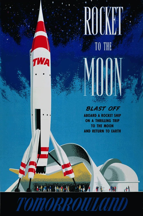 rocket to the moon Blank Meme Template