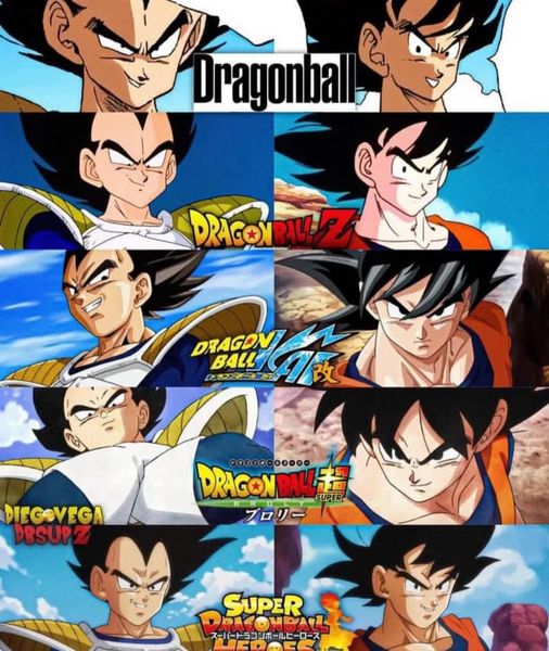 goku vs vegeta Blank Meme Template