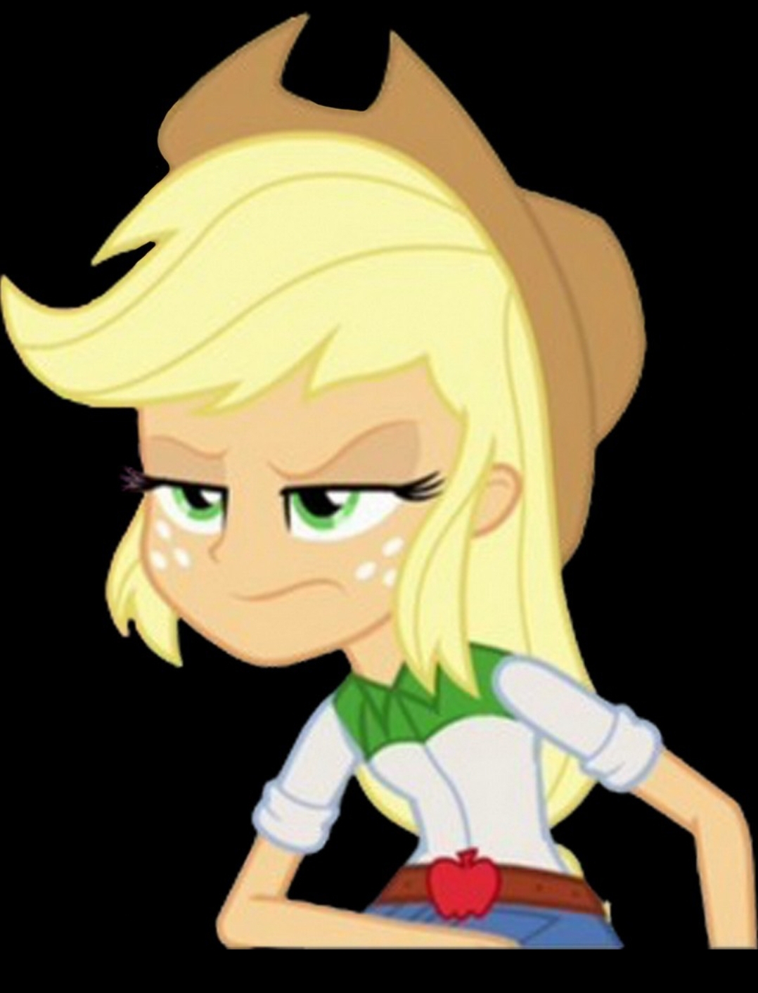 Applejack: you serious? Blank Meme Template