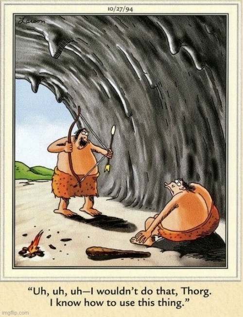 The Far Side | image tagged in comics,the far side,cavemen | made w/ Imgflip meme maker