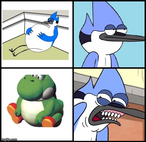 This is why you chosse fat mordecai | image tagged in mordecai disgusted,cartoon network,fat,mordecai,regular show | made w/ Imgflip meme maker