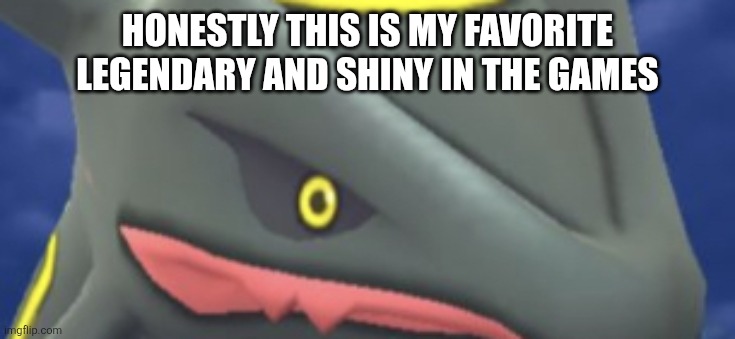Shiny Rayquaza Close-Up | HONESTLY THIS IS MY FAVORITE LEGENDARY AND SHINY IN THE GAMES | image tagged in shiny rayquaza close-up | made w/ Imgflip meme maker