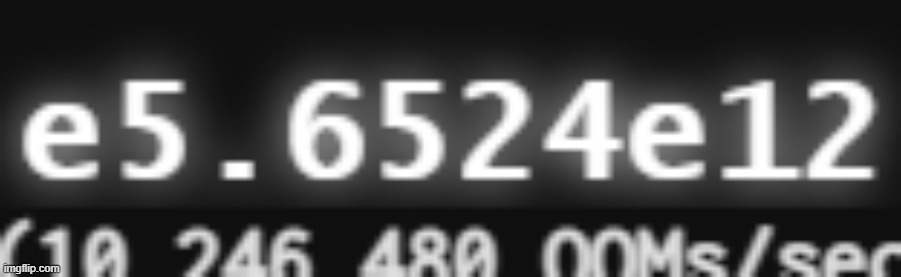 A very large number | image tagged in a very large number | made w/ Imgflip meme maker