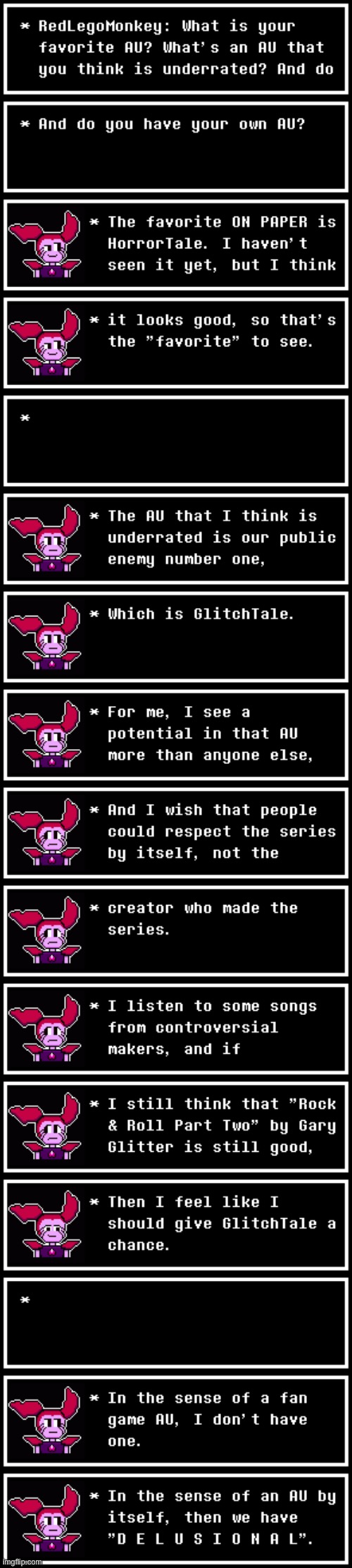 UT AU INTERVIEW 1: RedLegoMonkey | image tagged in interview,undertale,alternate universe | made w/ Imgflip meme maker