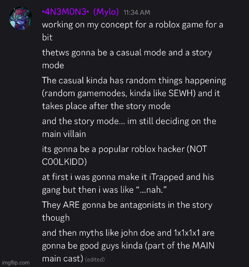 Hey guys! You got any ideas for the main villain?? (Preferably a famous roblox hacker/myth) | made w/ Imgflip meme maker