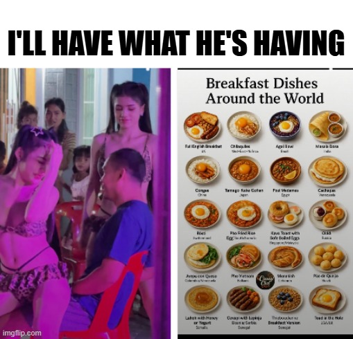 Side By Side Reels | I'LL HAVE WHAT HE'S HAVING | image tagged in memes,reels | made w/ Imgflip meme maker