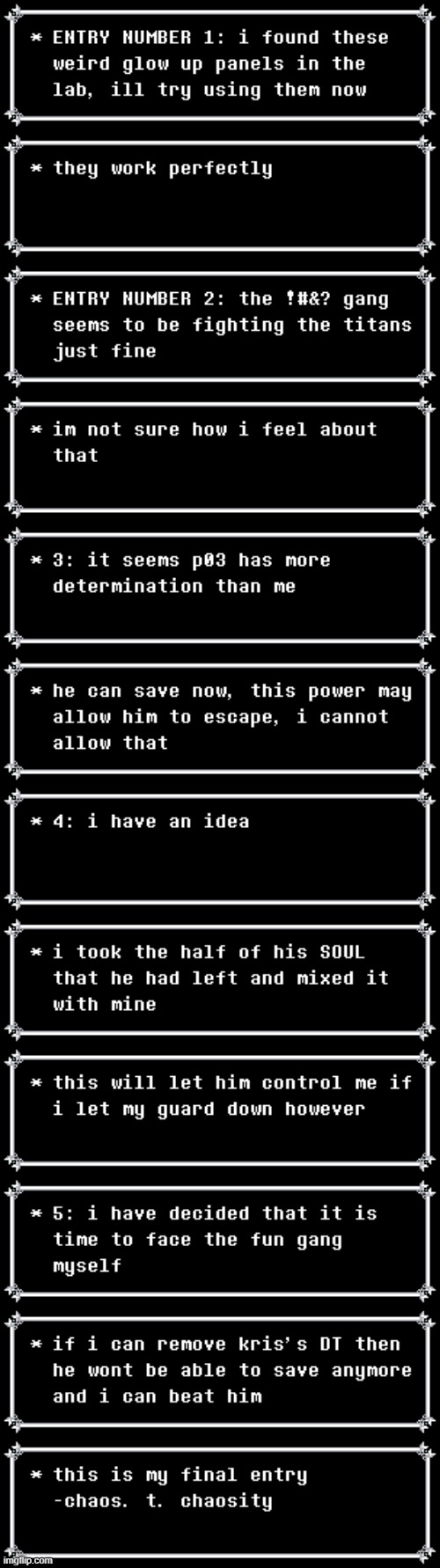 chaos's origins, part YOUR FAULT | made w/ Imgflip meme maker