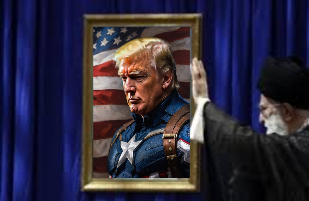 Iran Khamenei praises President Trump Blank Meme Template