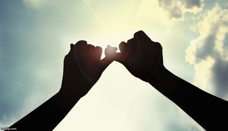 Pinky Promise | image tagged in pinky promise | made w/ Imgflip meme maker