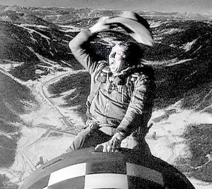 Trump Riding Missle Blank Meme Template