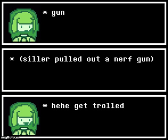 gun(for his neutral special, he wields a gun -Street) | made w/ Imgflip meme maker