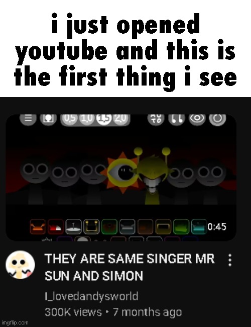 two fandoms in one picture | i just opened youtube and this is the first thing i see | image tagged in youtube,title | made w/ Imgflip meme maker