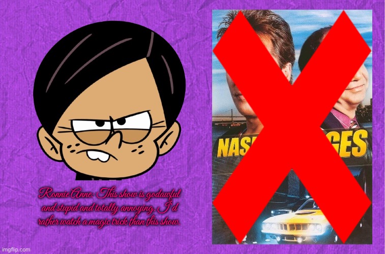 R. Anne watches a magic trick on TV | Ronnie Anne: This show is godawful and stupid and totally annoying. I’d rather watch a magic trick than this show. | image tagged in generic purple background,the loud house,nickelodeon,magic trick,ronnie anne,ronnie anne santiago | made w/ Imgflip meme maker