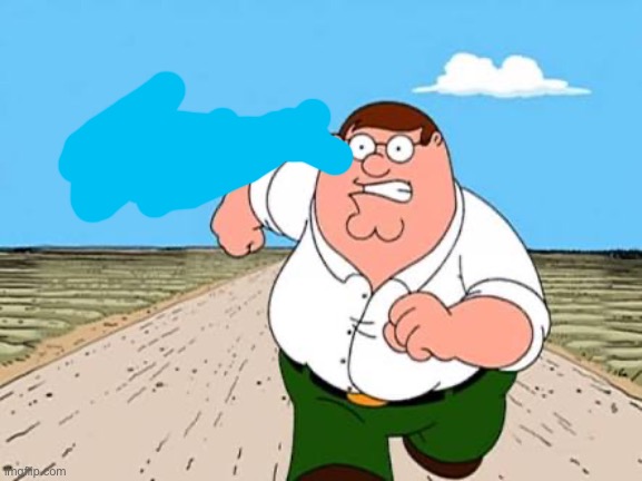 Peter griffin running away for a plane | image tagged in peter griffin running away for a plane | made w/ Imgflip meme maker