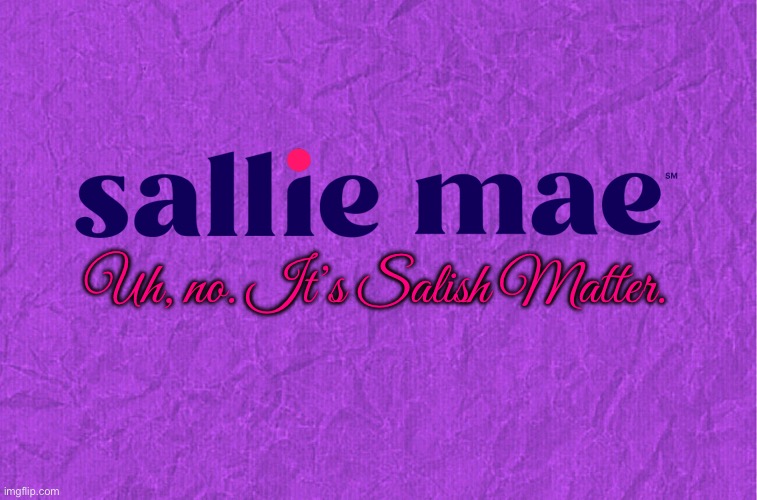 I prefer Salish Matter | Uh, no. It’s Salish Matter. | image tagged in generic purple background,youtube,instagram,tiktok,girl,funny | made w/ Imgflip meme maker