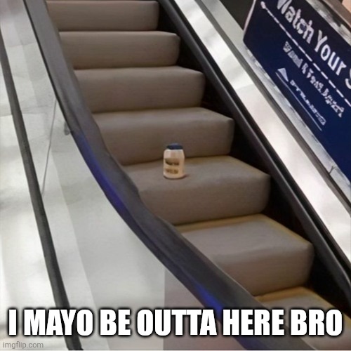 I MAYO BE OUTTA HERE BRO | made w/ Imgflip meme maker