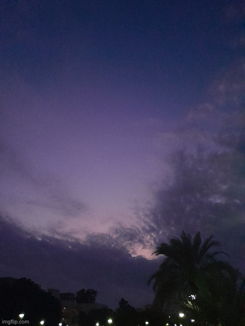 evening sky | made w/ Imgflip meme maker