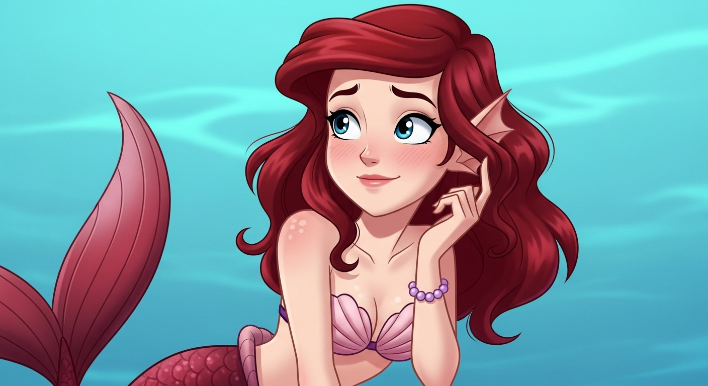 geeky mermaid Blank Meme Template