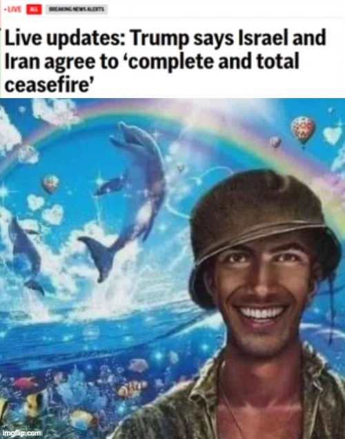 WW3 cancelled | image tagged in thousand mile smile | made w/ Imgflip meme maker