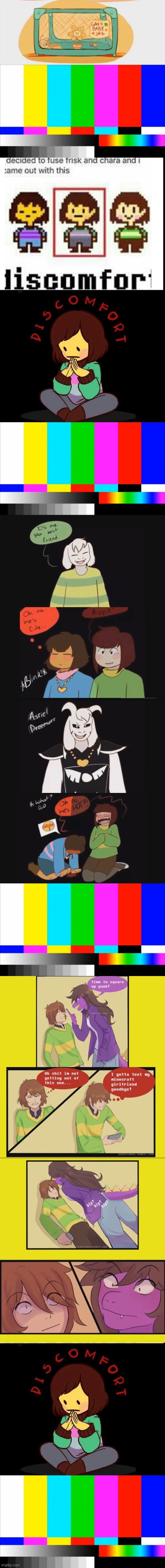 Unbridled meme chaos | image tagged in tv test card color,idfk at this point,undertale,deltarune | made w/ Imgflip meme maker