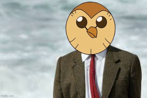 HootBean | image tagged in mrbean,the owl house | made w/ Imgflip meme maker