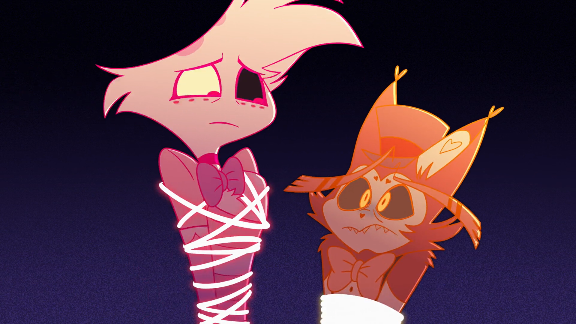 Angel Dust and Husk are trapped Blank Meme Template