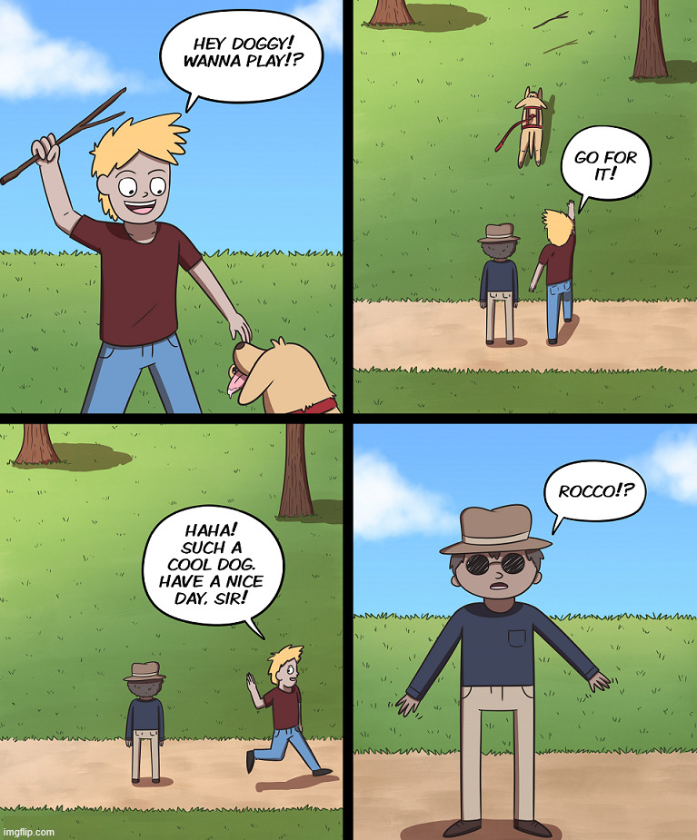 Seeing eye dog | image tagged in comics/cartoons | made w/ Imgflip meme maker
