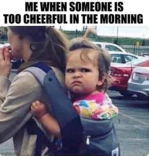 Me When Someone Is Too Cheerful In The Morning | ME WHEN SOMEONE IS TOO CHEERFUL IN THE MORNING | image tagged in chris joines | made w/ Imgflip meme maker