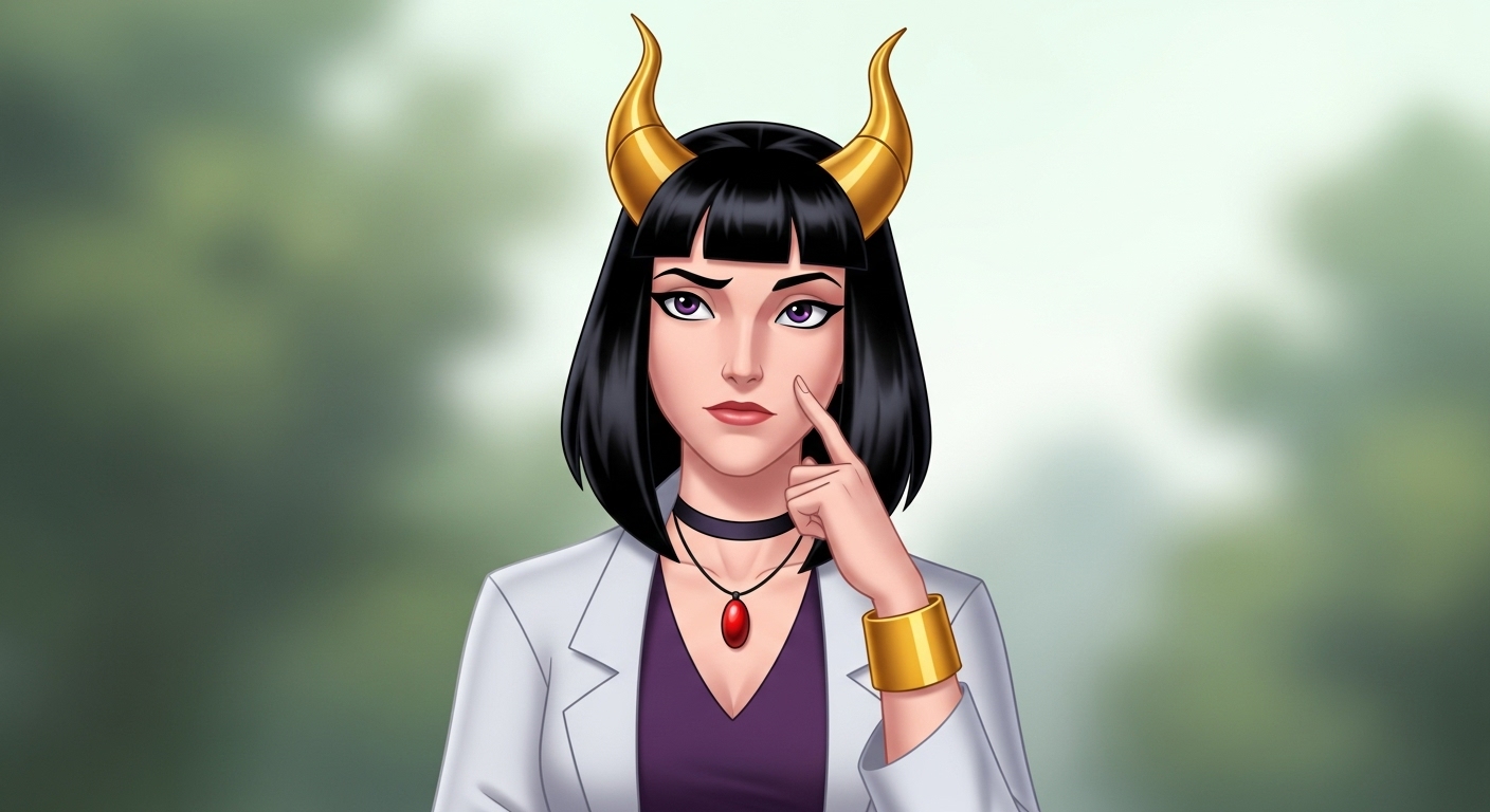 demon thinking Blank Meme Template