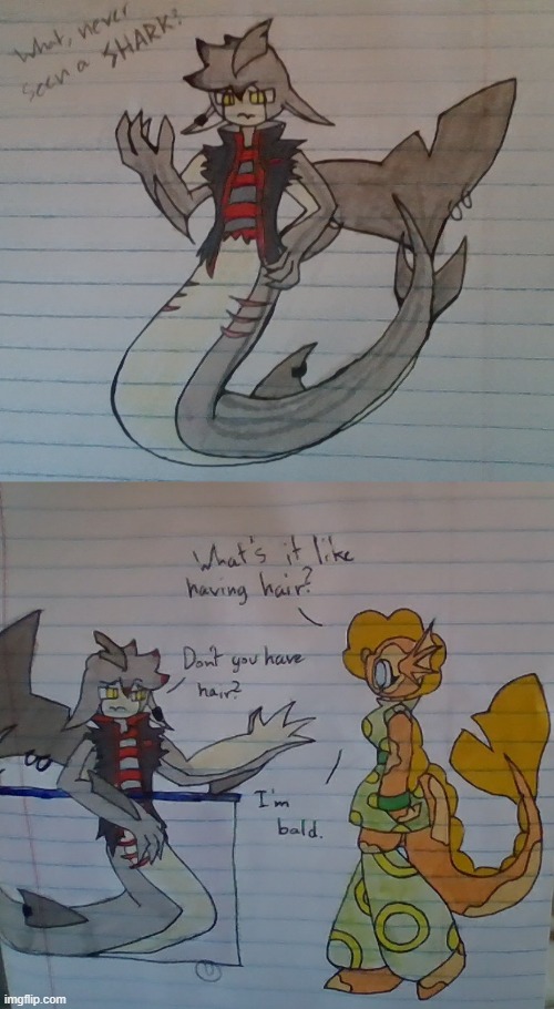 Sooo I designed my friend's oc Agnr and we agreed to ship him with Goldie. | made w/ Imgflip meme maker