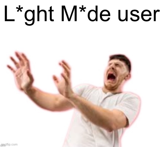 Fr*nch | L*ght M*de user | image tagged in fr nch | made w/ Imgflip meme maker