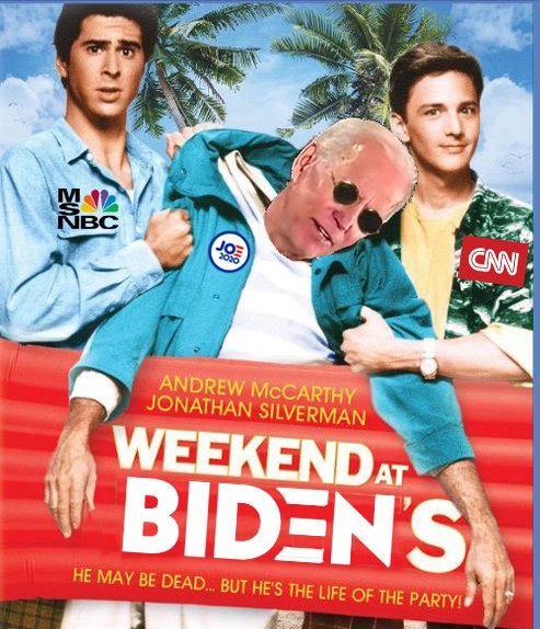 Weekend at Biden's   Bernie Blank Meme Template