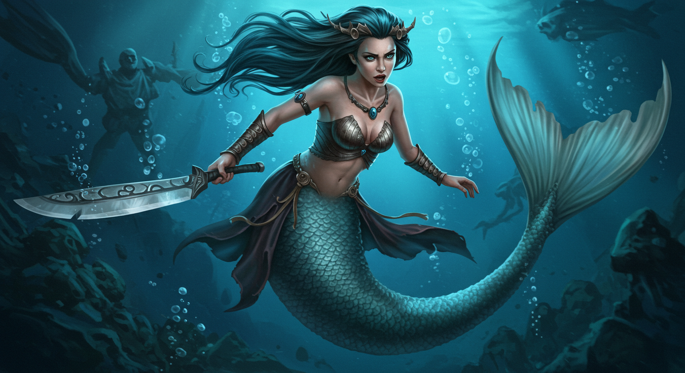 mermaid rogue Blank Meme Template