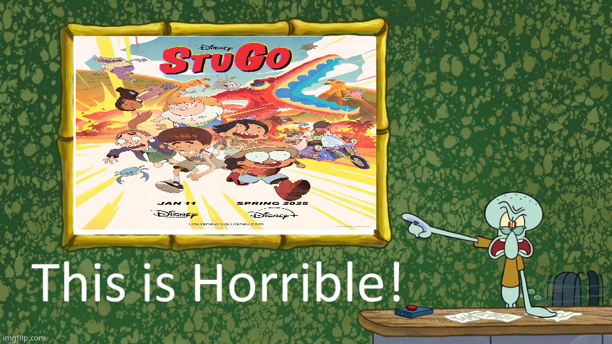 Squidward says StuGo is Horrible | image tagged in squidward says x is horrible,deviantart | made w/ Imgflip meme maker